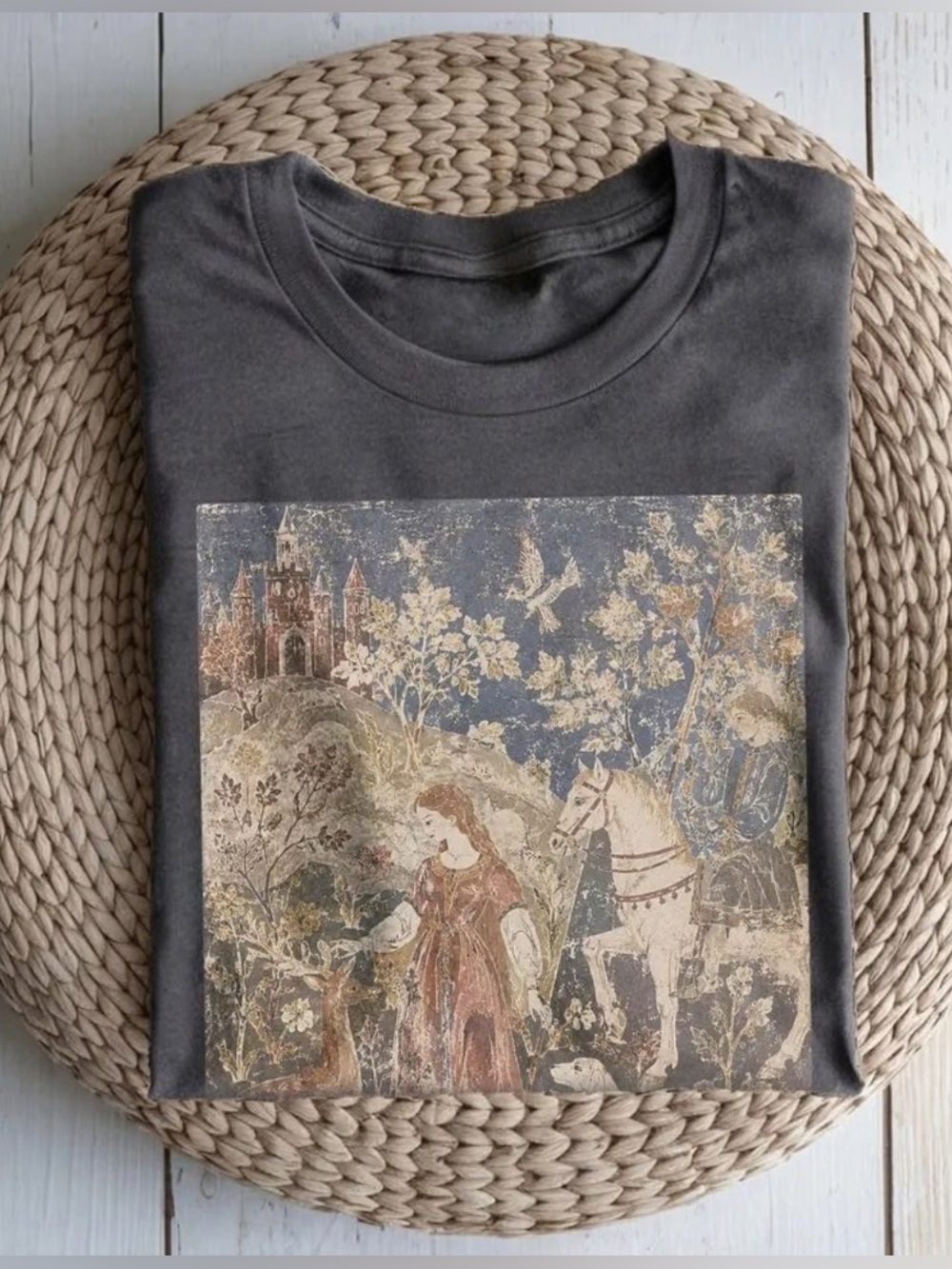 Comfort Colors Pepper Medieval Graphic Tee, Vintage Retro T-Shirt